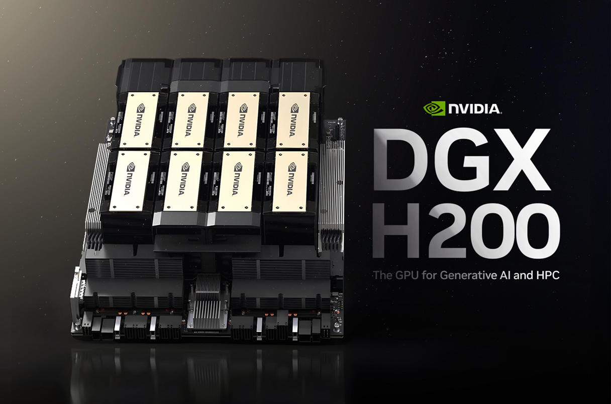 NVIDIA DGX H100 GPU yapay zeka sunucusu